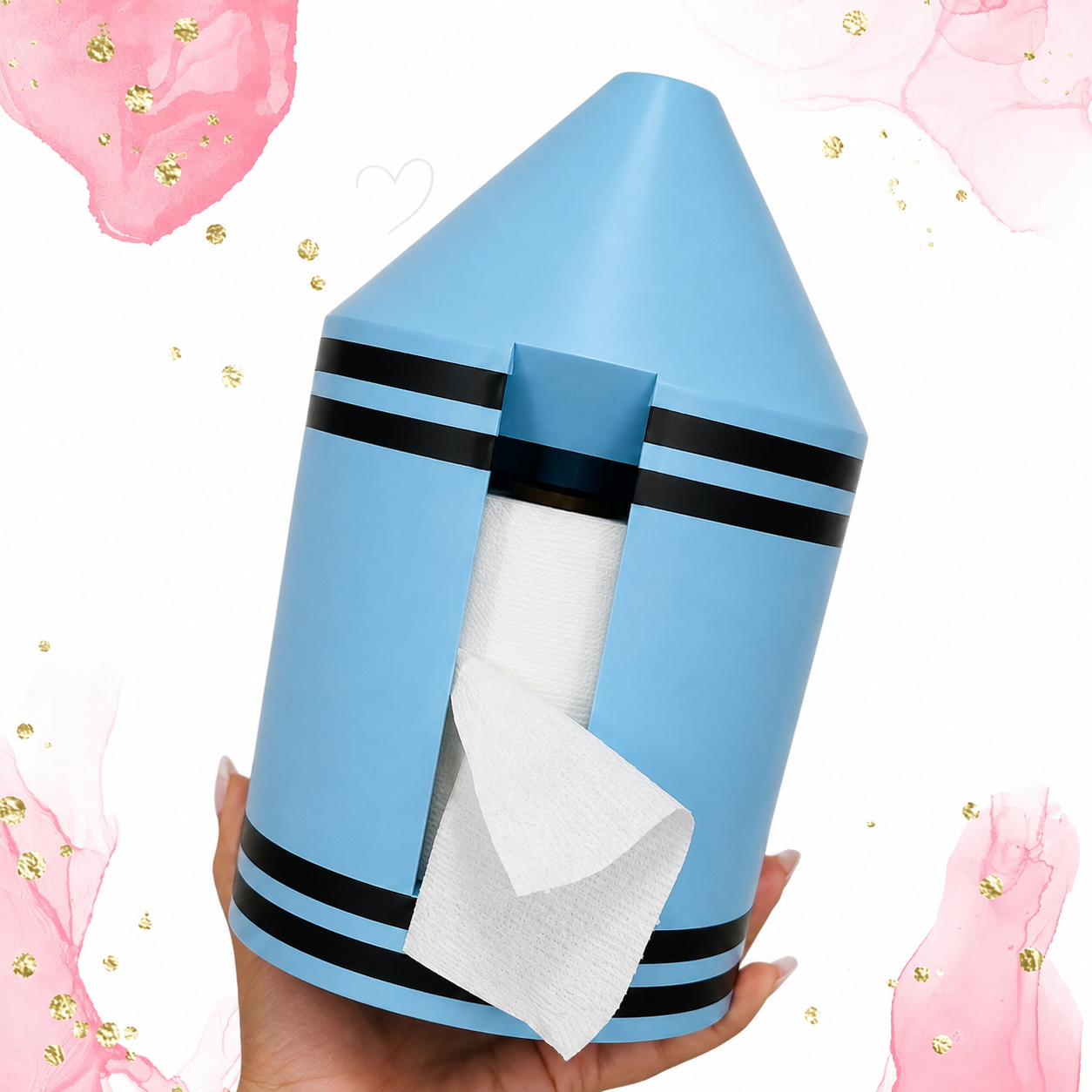 Dispensador de Papel de Baño en forma de crayon ✨