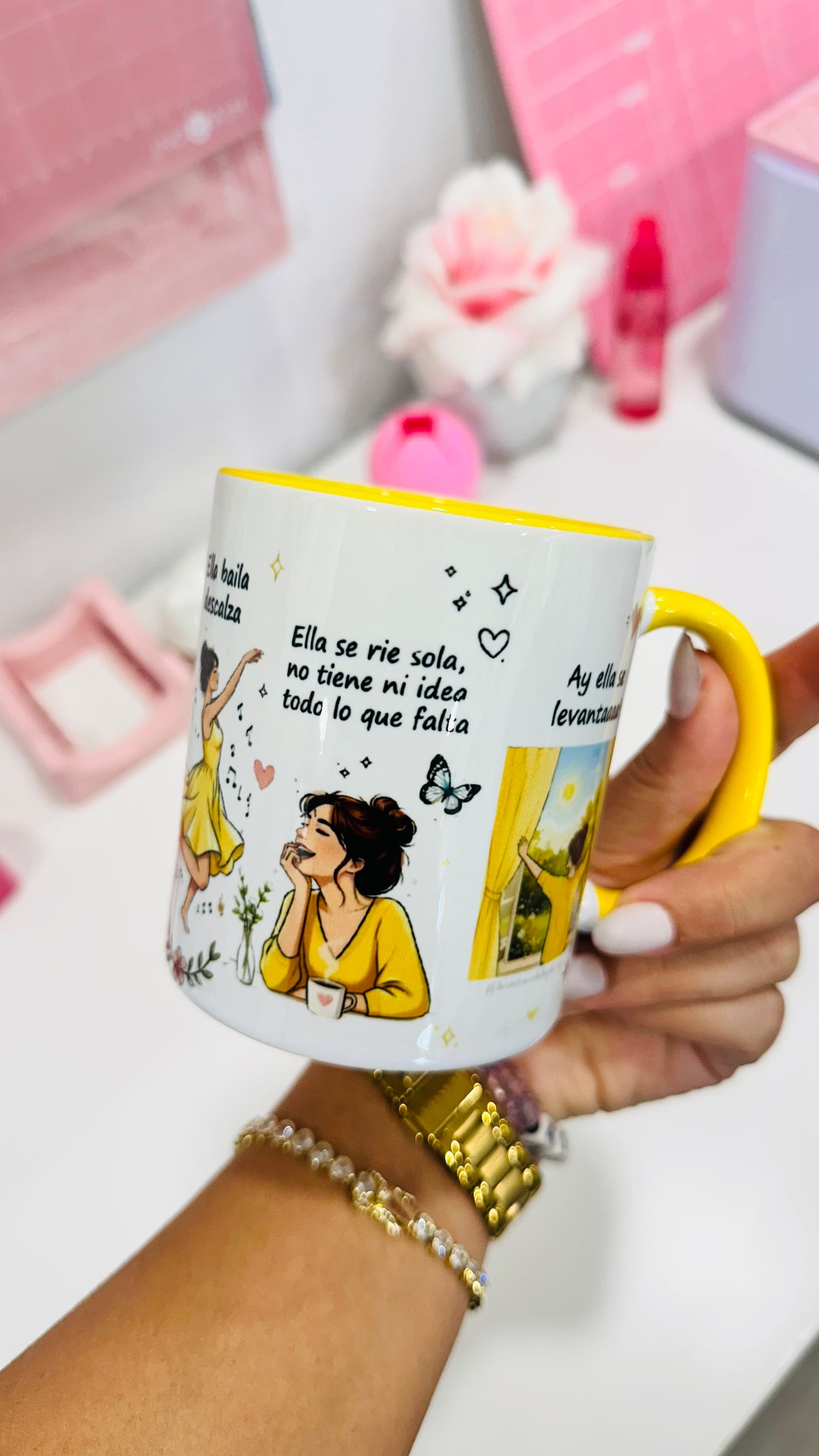 Taza 𝑳𝒂 𝑵𝒊𝒏𝒂 𝑸𝒖𝒆 𝑭𝒖𝒊 ✨🪽 (Taza Amarilla)