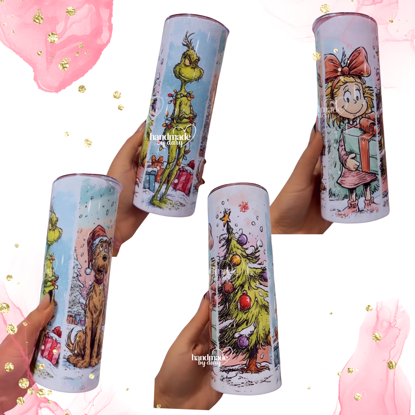 Archivo digital Gruñon de Navidad y sus amigos Skinny 20 oz.