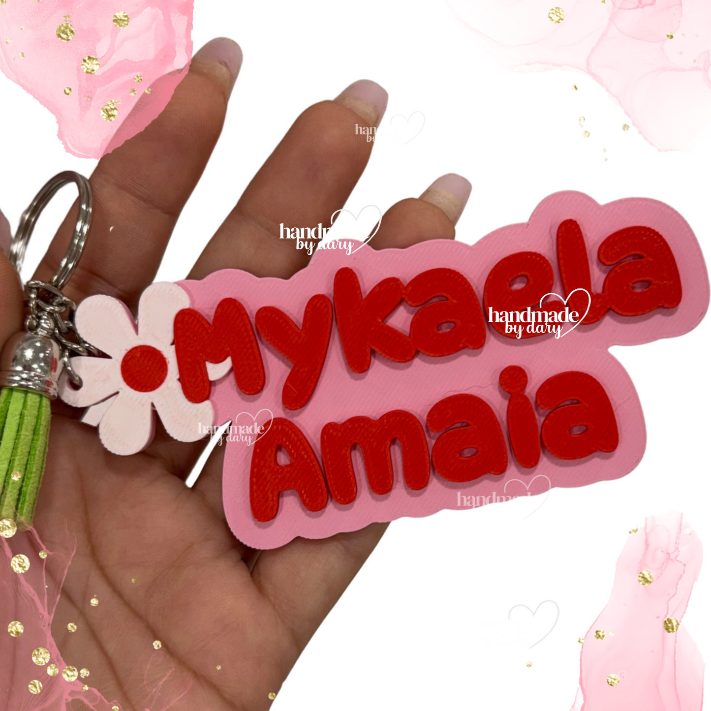 Llavero Personalizado 3D con Nombre