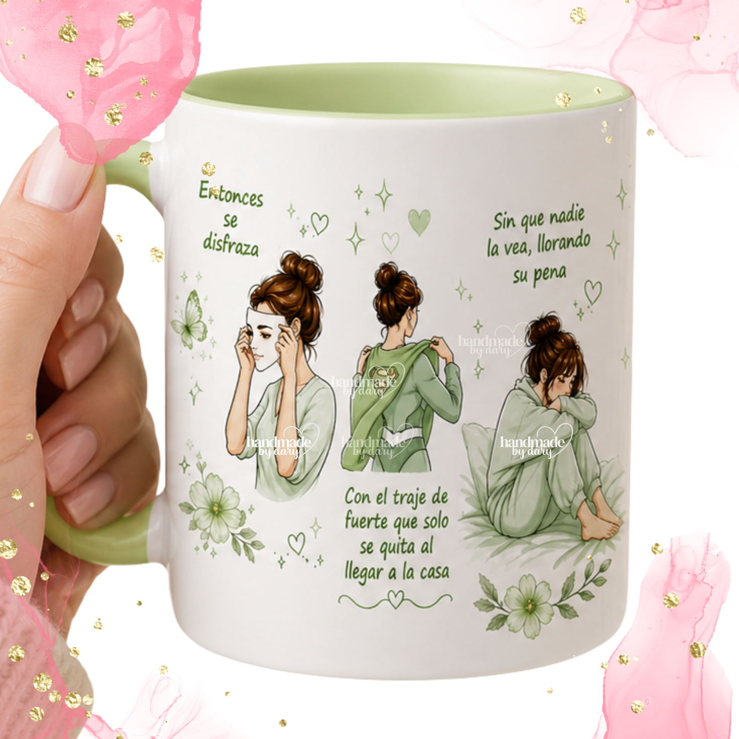 Taza 𝑳𝒂 𝑵𝒊𝒏𝒂 𝑸𝒖𝒆 𝑭𝒖𝒊 ✨🪽 (Taza Verde)