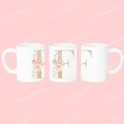 Taza Inicial con Flores