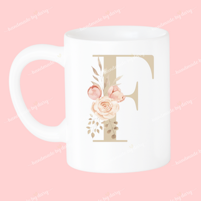 Taza Inicial con Flores