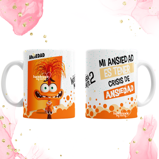 Taza Emociones "Inside Out" Ansiedad 🧡