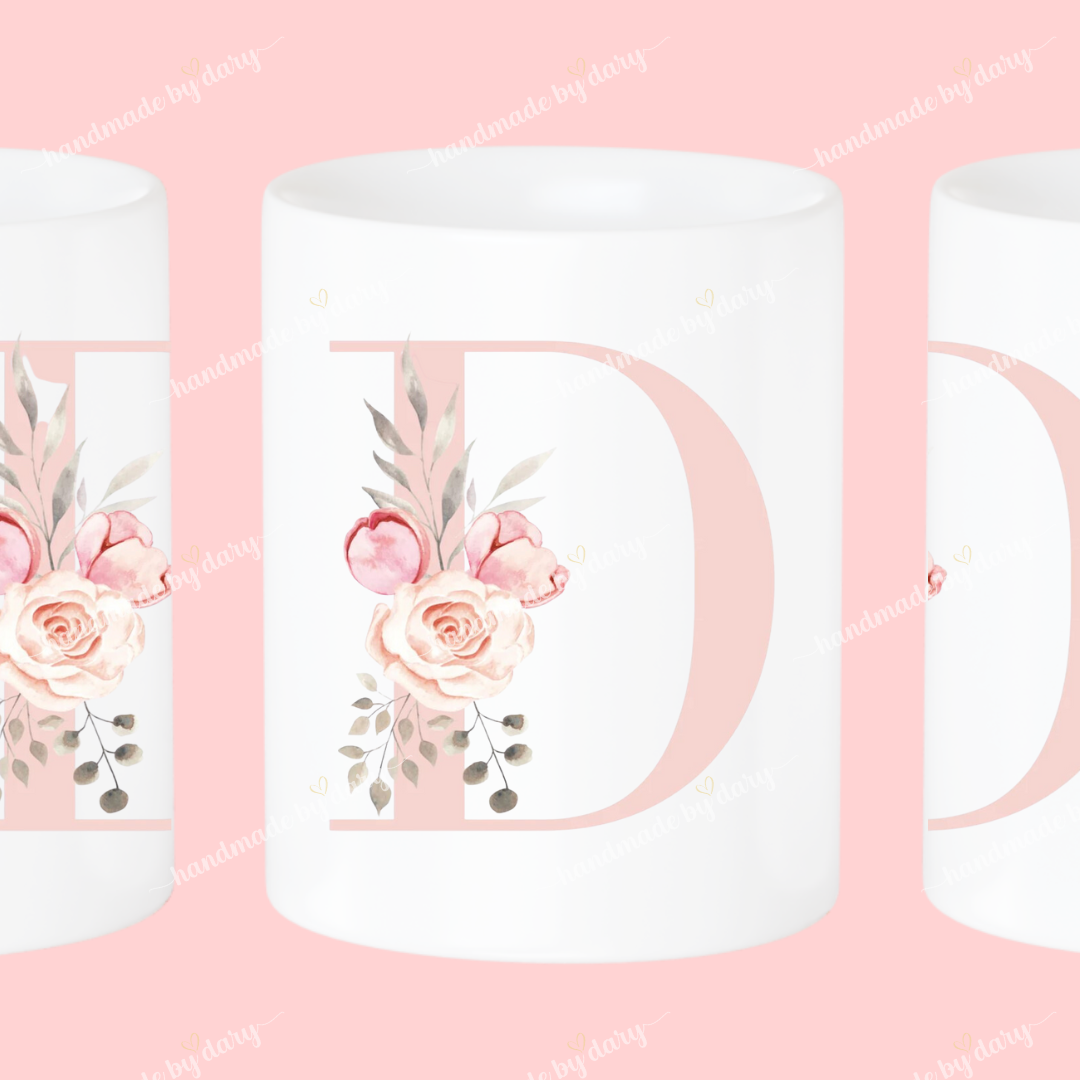 Taza Inicial con Flores