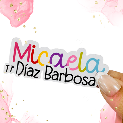 Docena Labels Escolares en Silueta