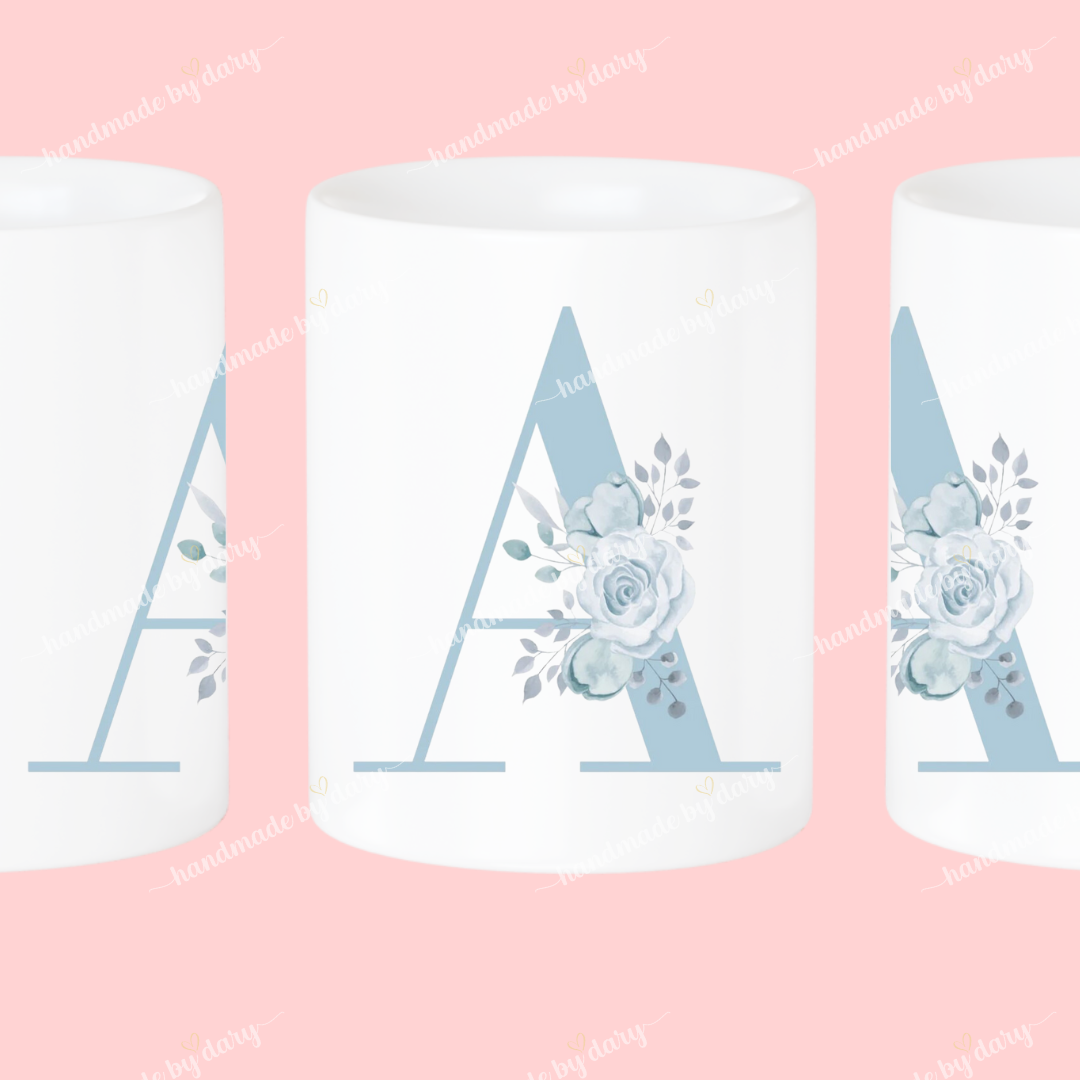 Taza Inicial con Flores