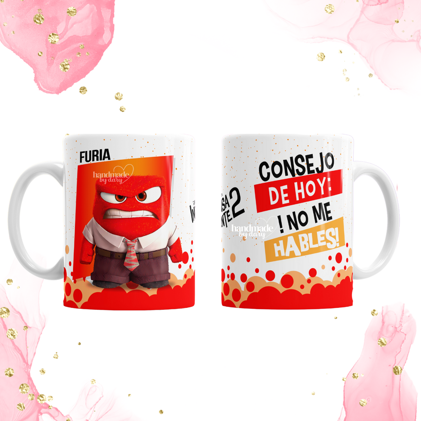 Taza Emociones "Inside Out" Furia 🧡