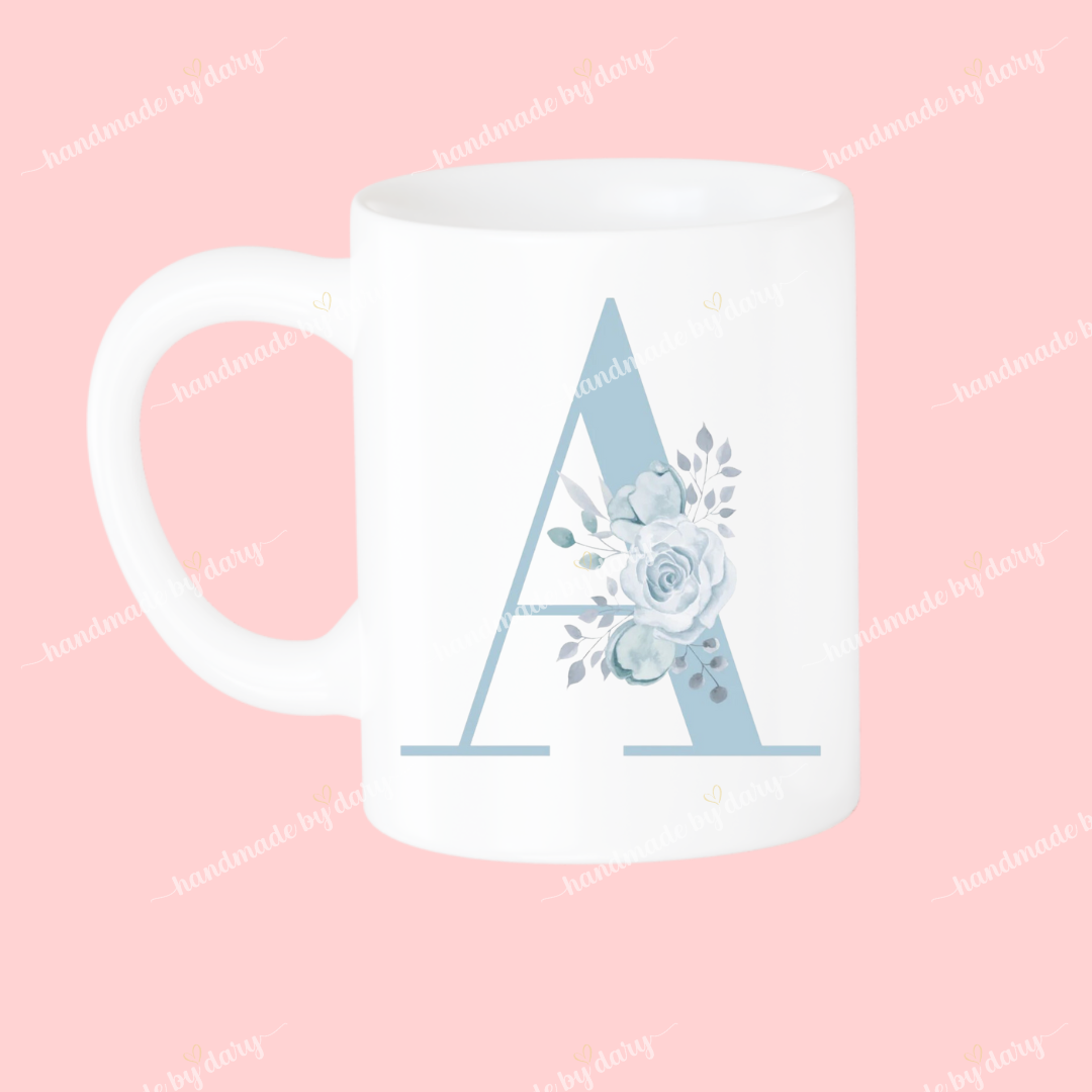 Taza Inicial con Flores