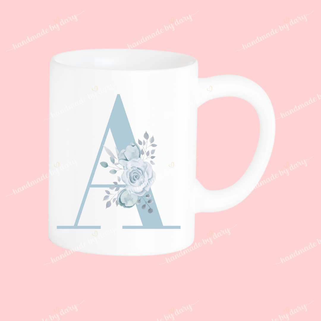 Taza Inicial con Flores