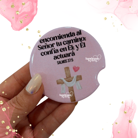 Just a Girl 🎀 who loves Jesus ✨ Car Coaster
