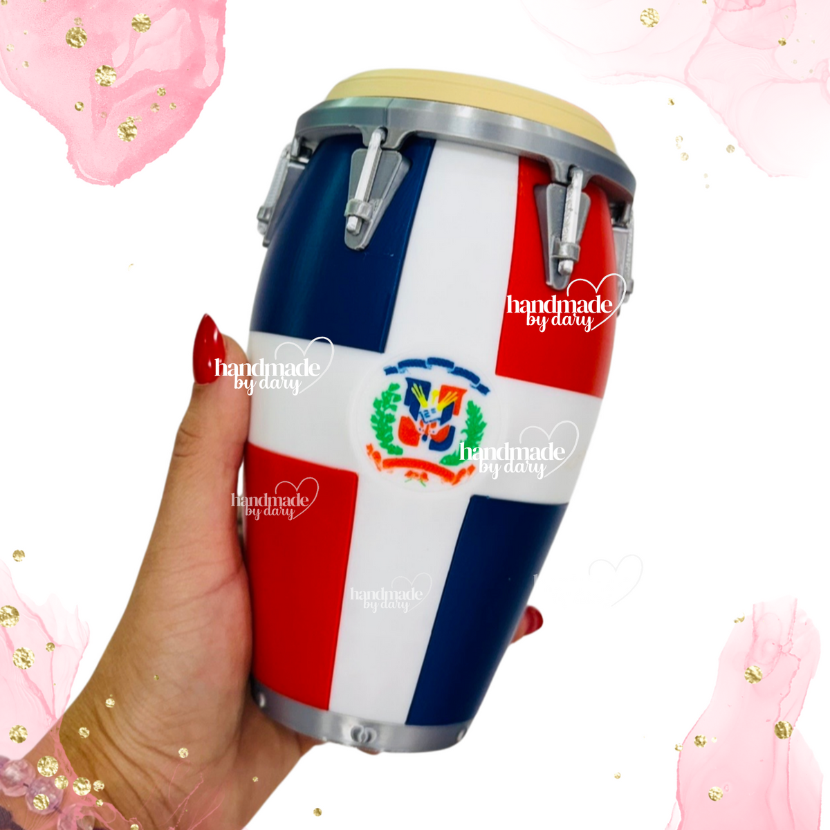 Conga República Dominicana 🇩🇴 | Holder 3 en 1 para bebidas de 12 oz
