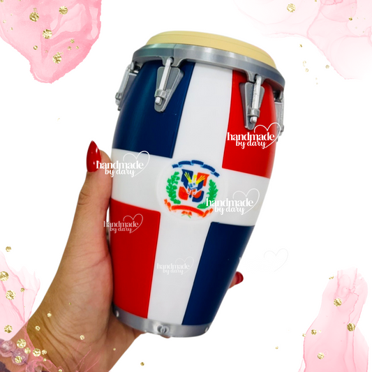 Conga República Dominicana 🇩🇴 | Holder 3 en 1 para bebidas de 12 oz