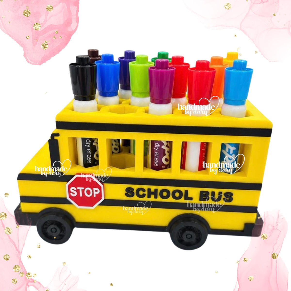 School Bus Marker Holder | Organizador para Plumones de Pizarra