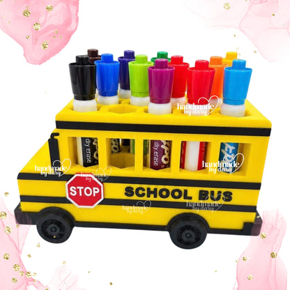 School Bus Marker Holder | Organizador para Plumones de Pizarra
