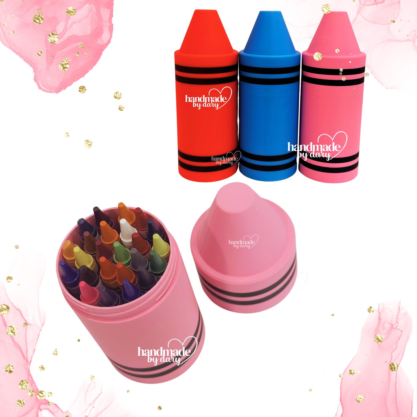 Crayon Holder Personalizado para 36 Crayolas