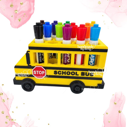 School Bus Marker Holder | Organizador para Plumones de Pizarra