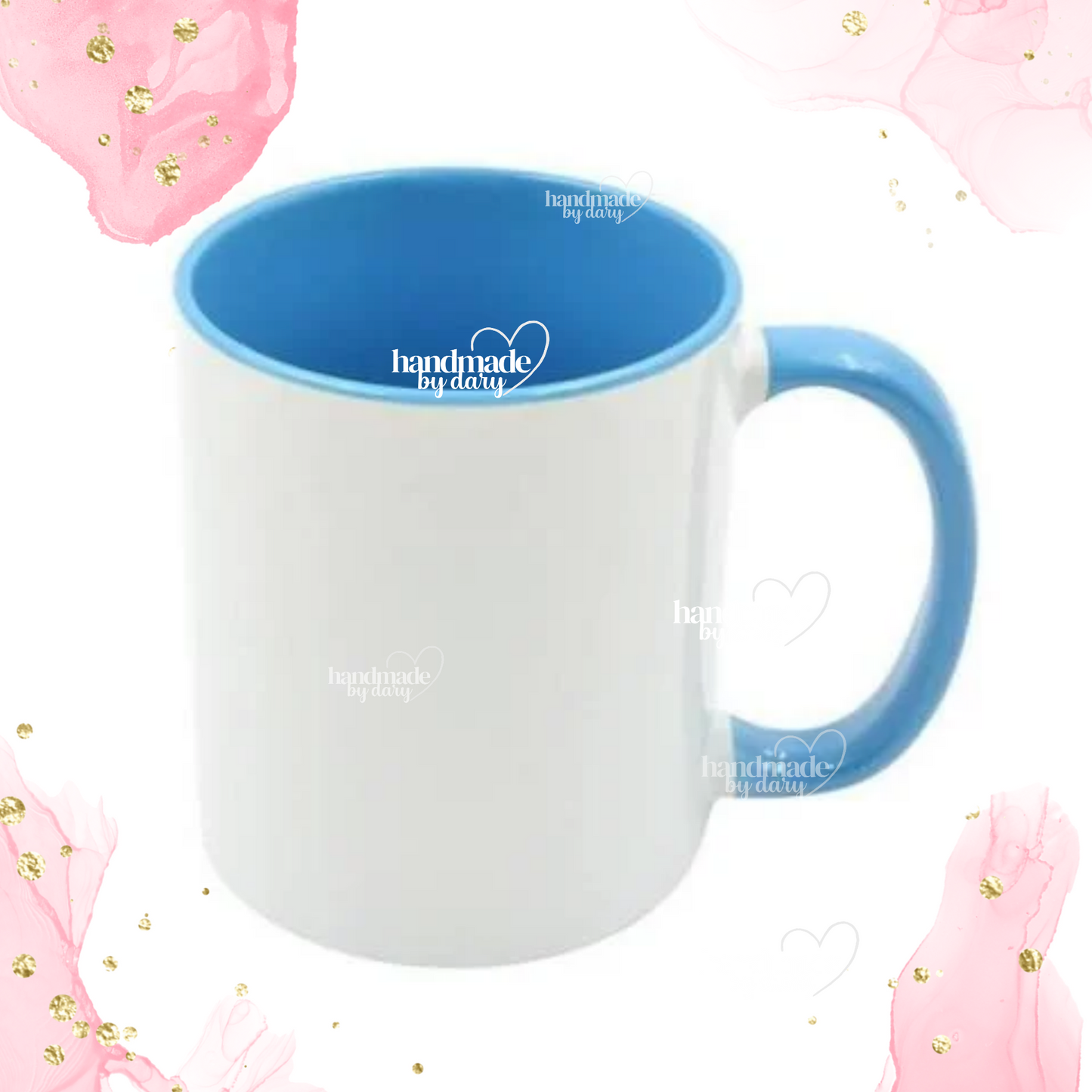 Taza Sublimada Personalizada con Interior y Mango de Color
