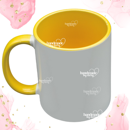 Taza Sublimada Personalizada con Interior y Mango de Color