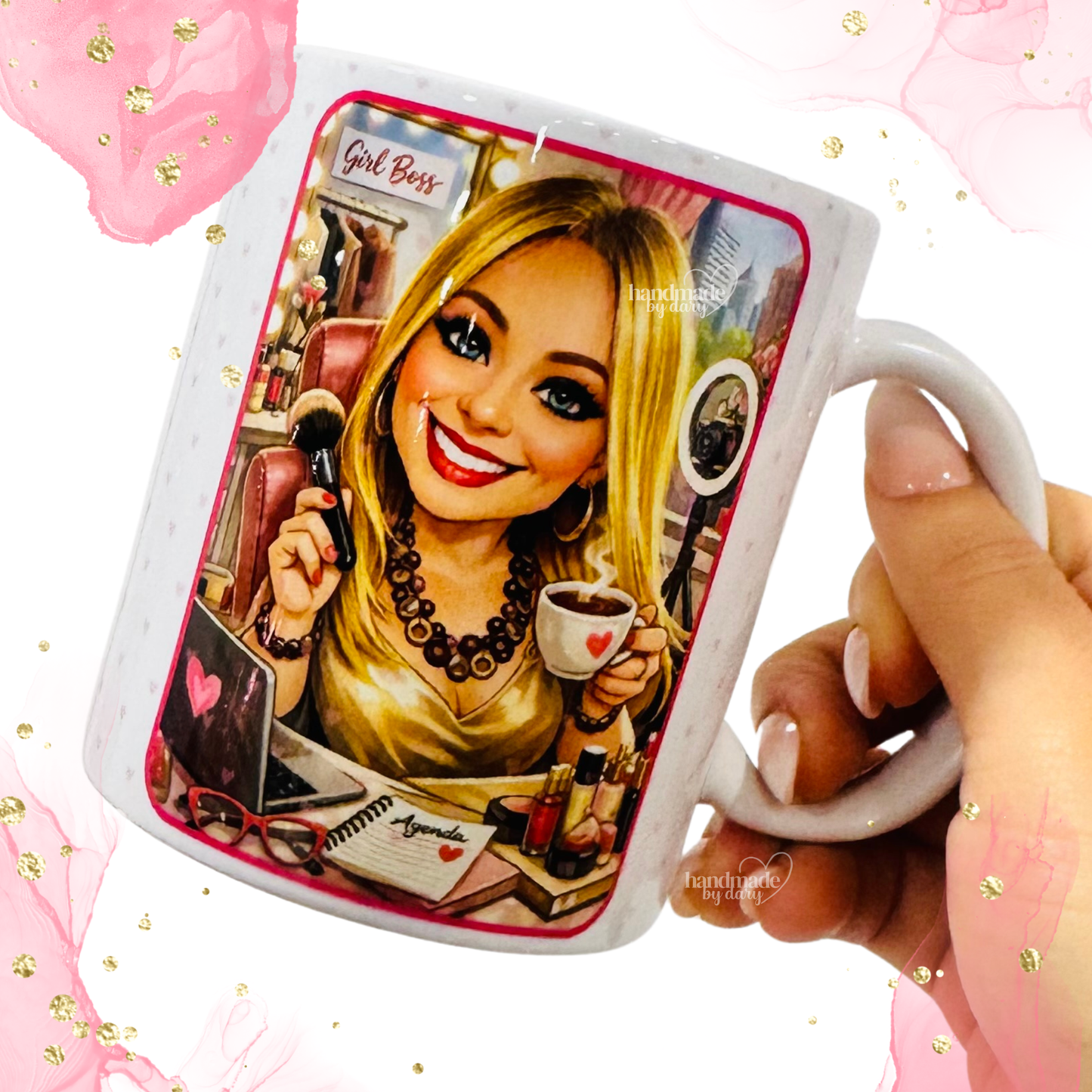 Taza Ilustrada 🎀 ✨🪽