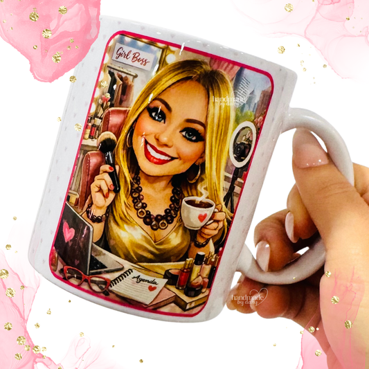 Taza Ilustrada 🎀 ✨🪽