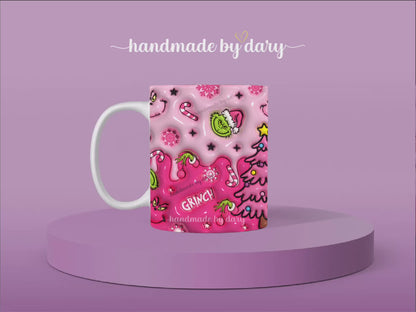 Taza Pink Grinch