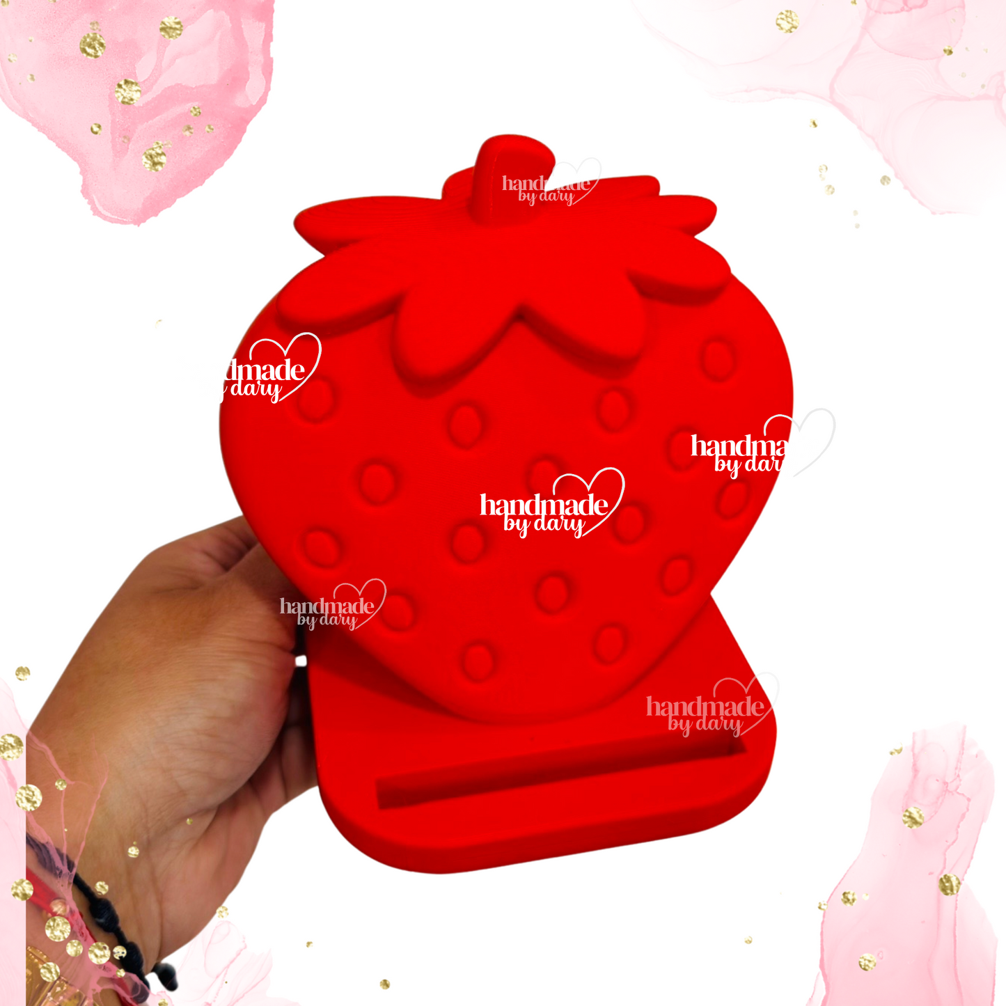 Phone Holder de Fresa 3D 🍓