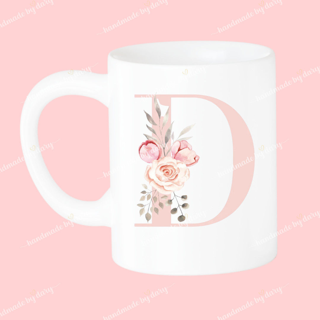 Taza Inicial con Flores