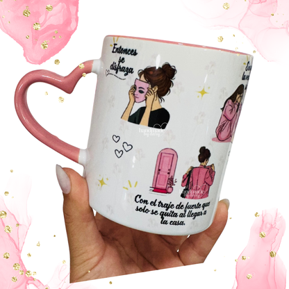 Taza 𝑳𝒂 𝑵𝒊𝒏𝒂 𝑸𝒖𝒆 𝑭𝒖𝒊 ✨🪽(Corazón)