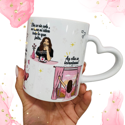 Taza 𝑳𝒂 𝑵𝒊𝒏𝒂 𝑸𝒖𝒆 𝑭𝒖𝒊 ✨🪽(Corazón)